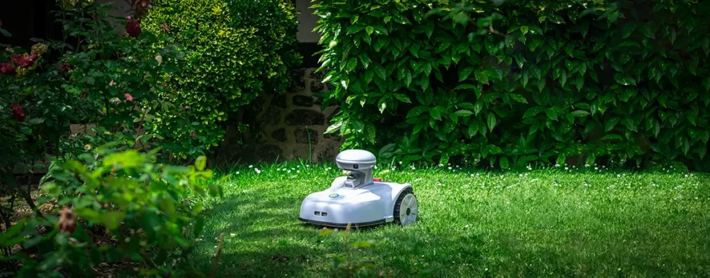 Key visual grasmaaier robot